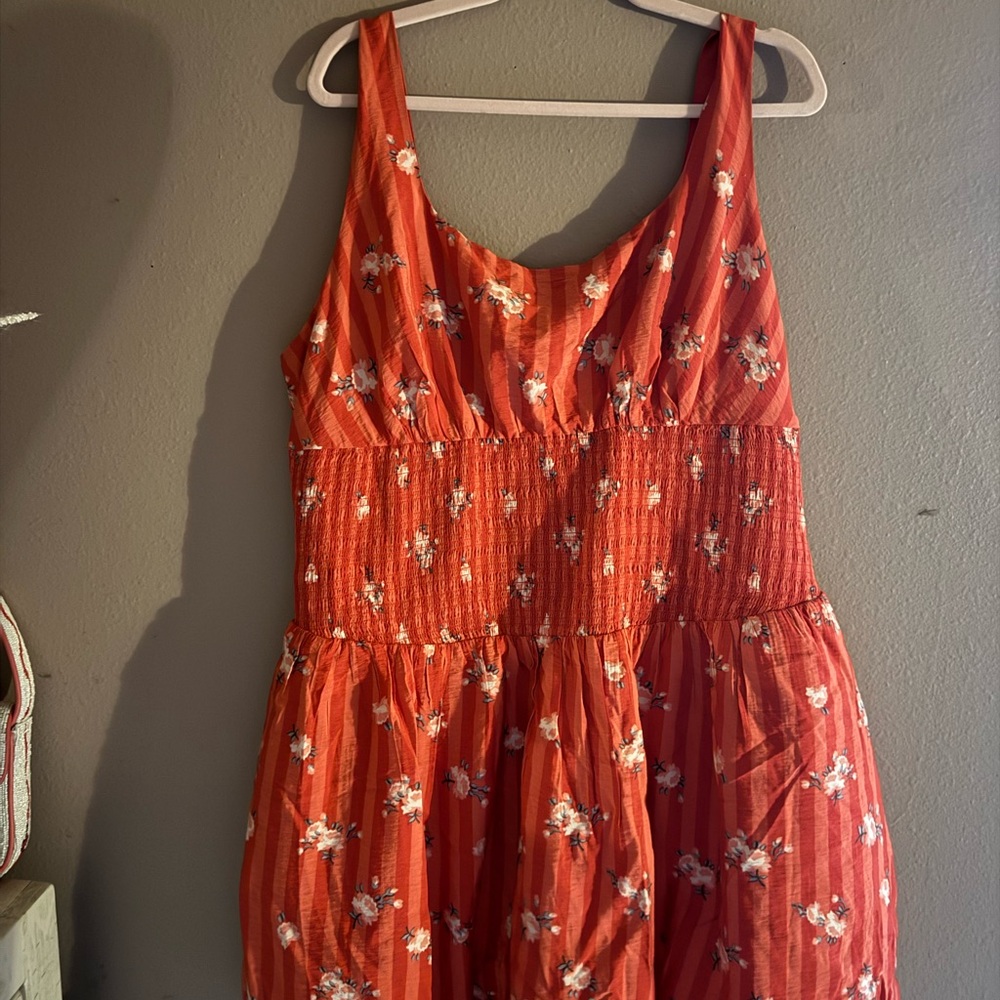 Anthropologie Floral Sleeveless Dress